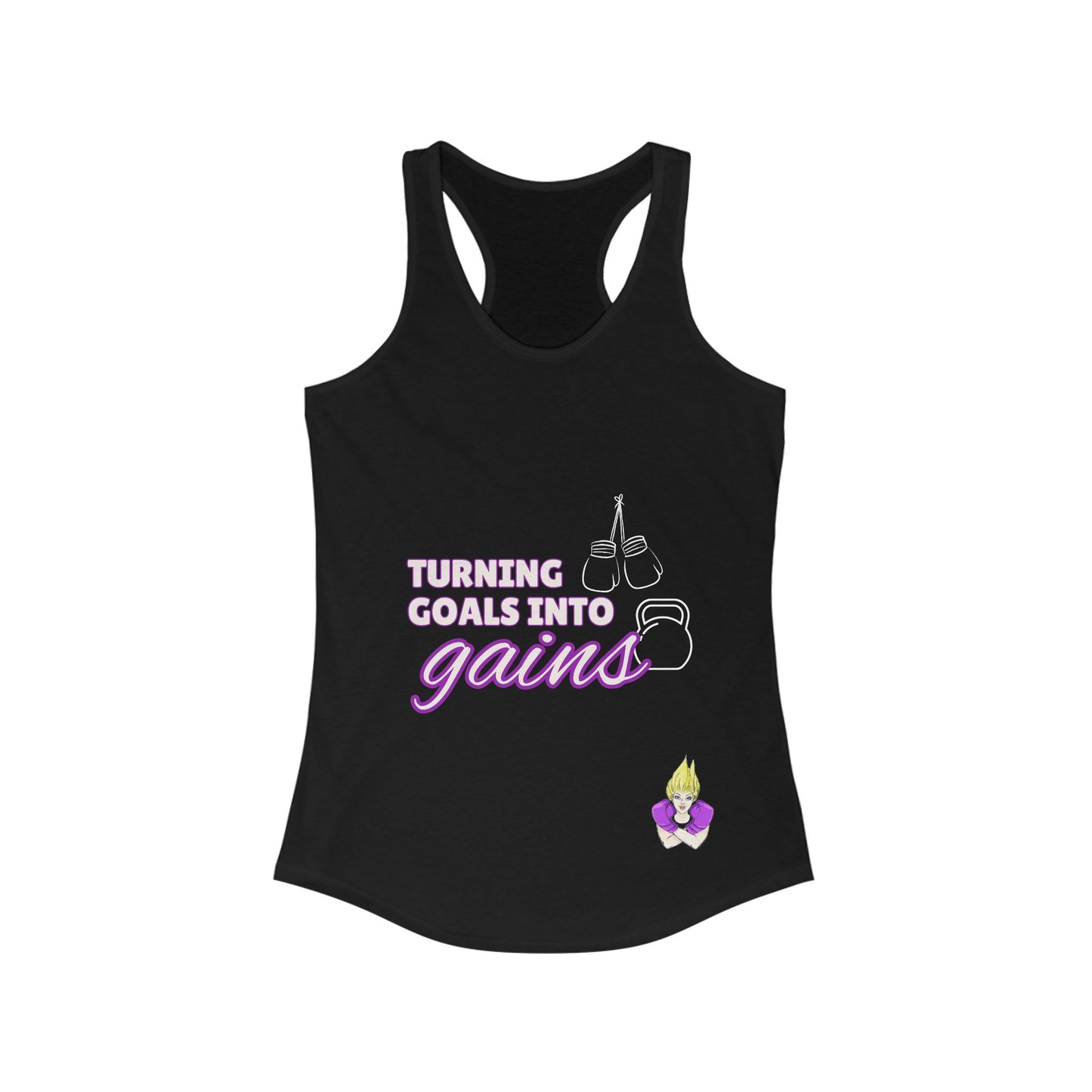 Turning Goals Into Gains - Racerback Tank
