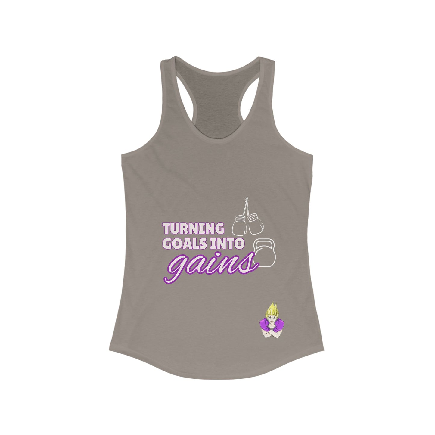 Turning Goals Into Gains - Racerback Tank