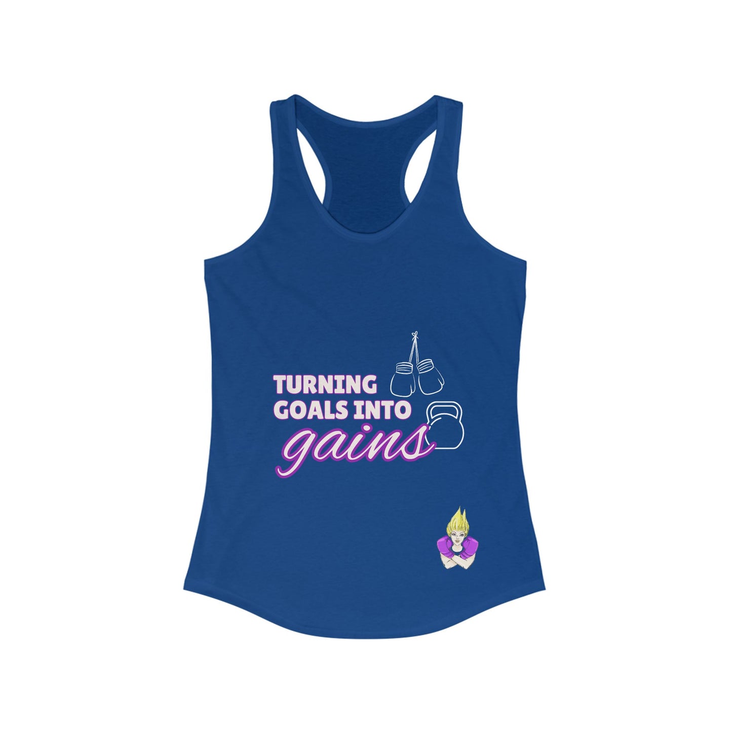 Turning Goals Into Gains - Racerback Tank