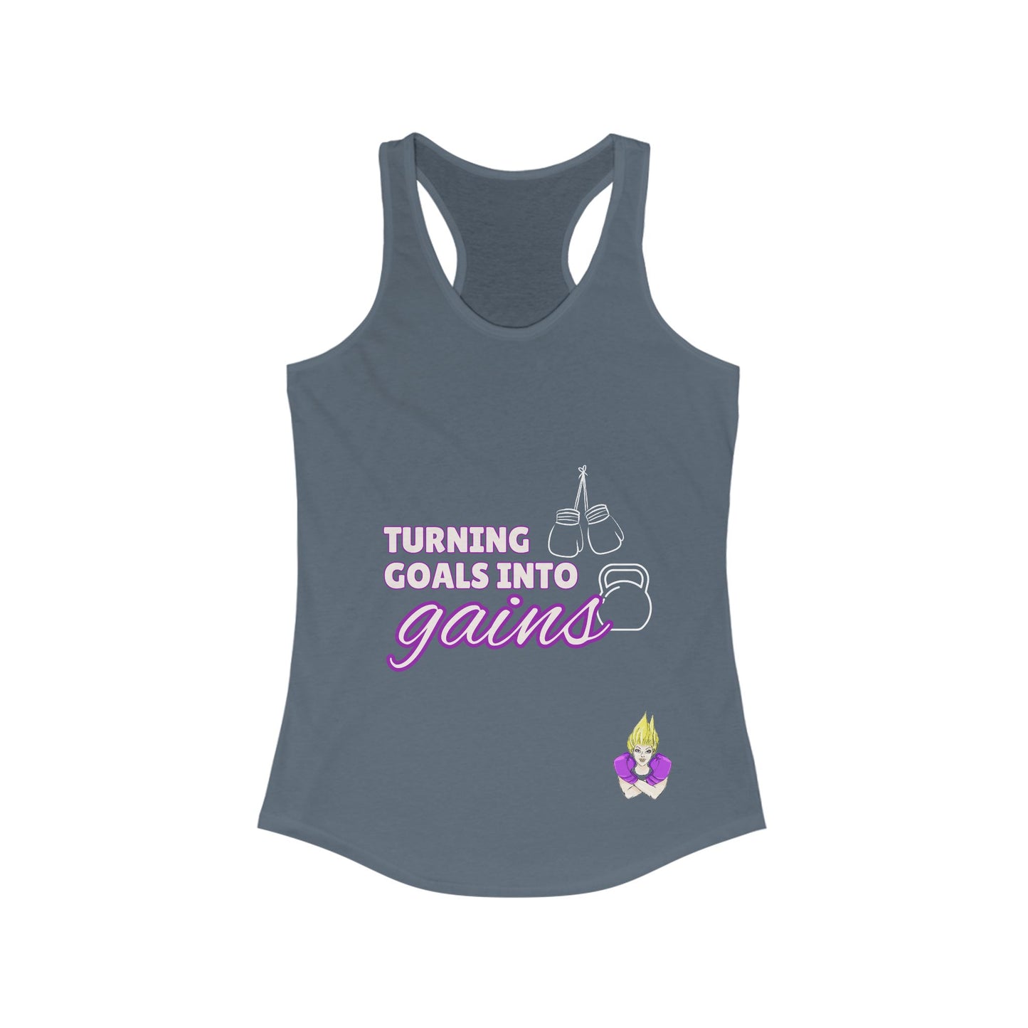 Turning Goals Into Gains - Racerback Tank