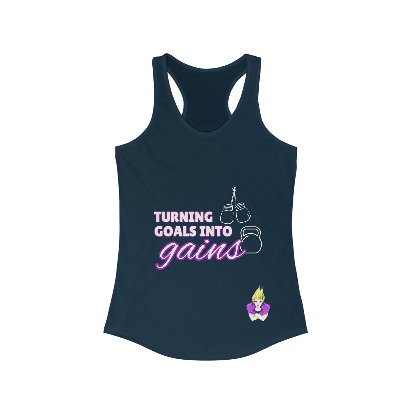 Turning Goals Into Gains - Racerback Tank