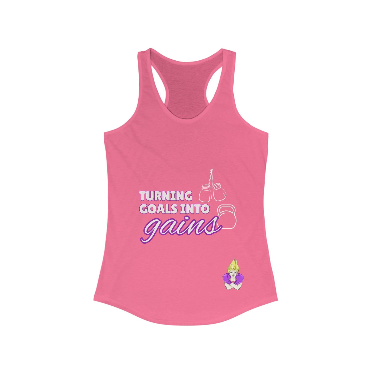 Turning Goals Into Gains - Racerback Tank