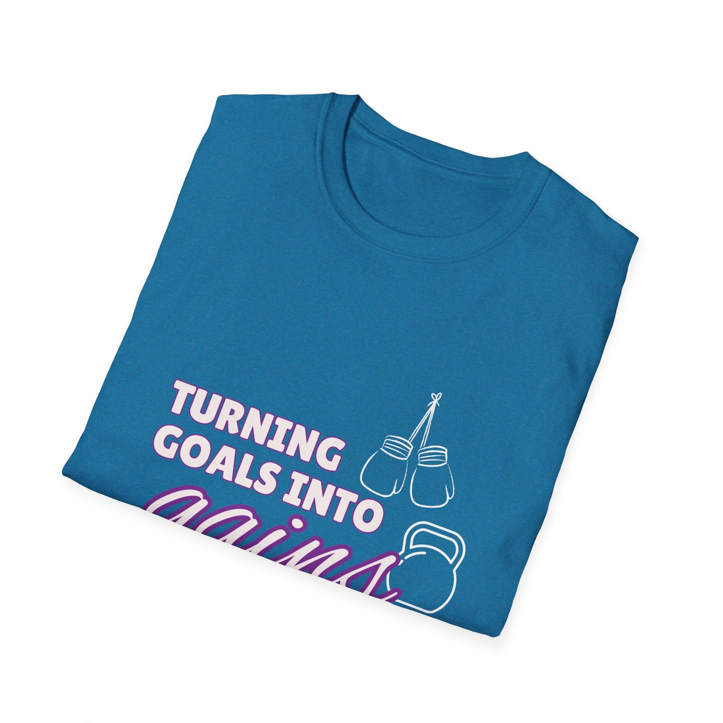 Turning Goals Into Gains - Unisex Softstyle T-Shirt
