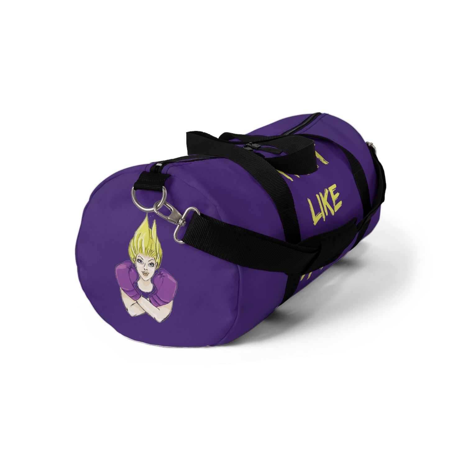 I FIGHT LIKE A GIRL Duffel Bag - Purple