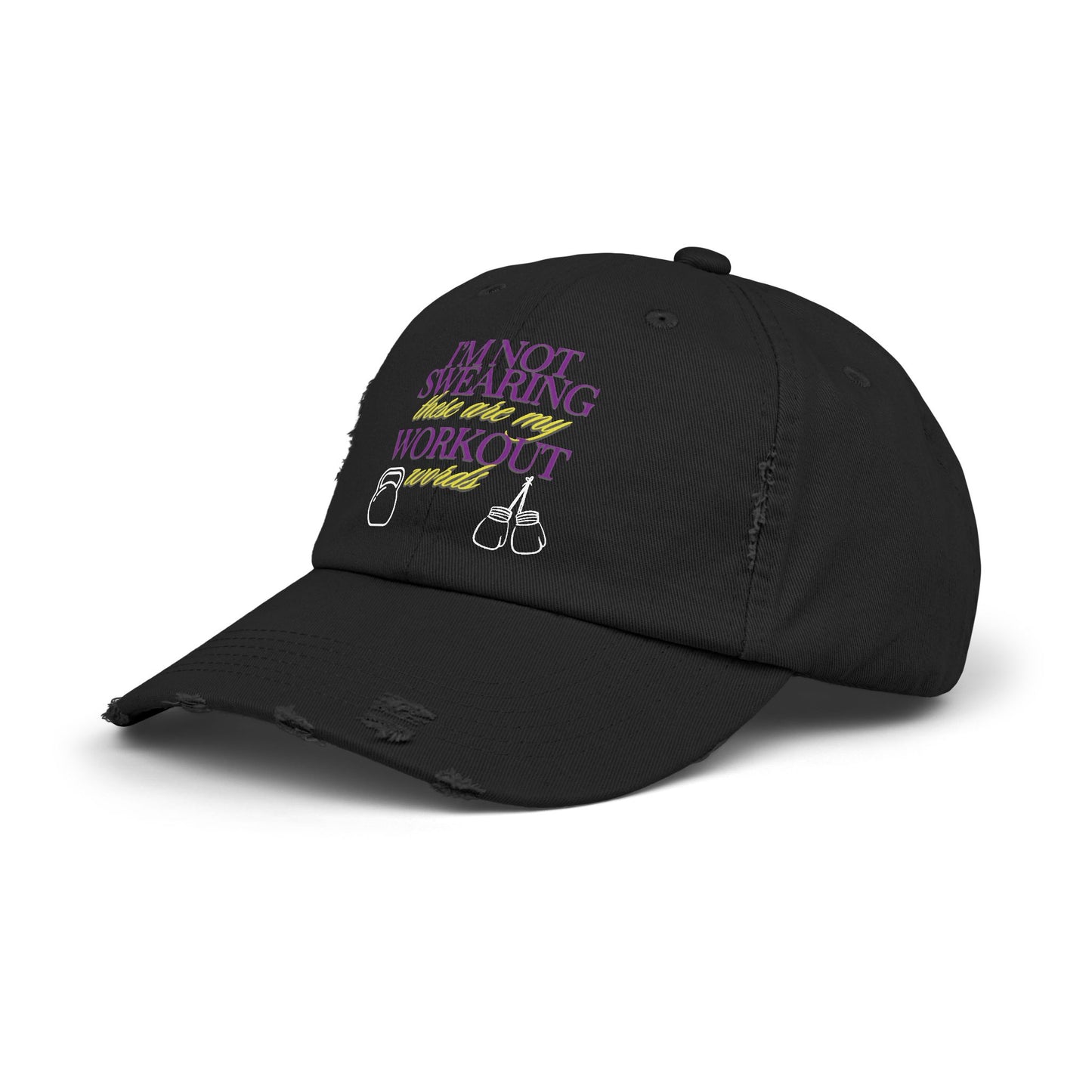 I'm Not Swearing Unisex Distressed Cap