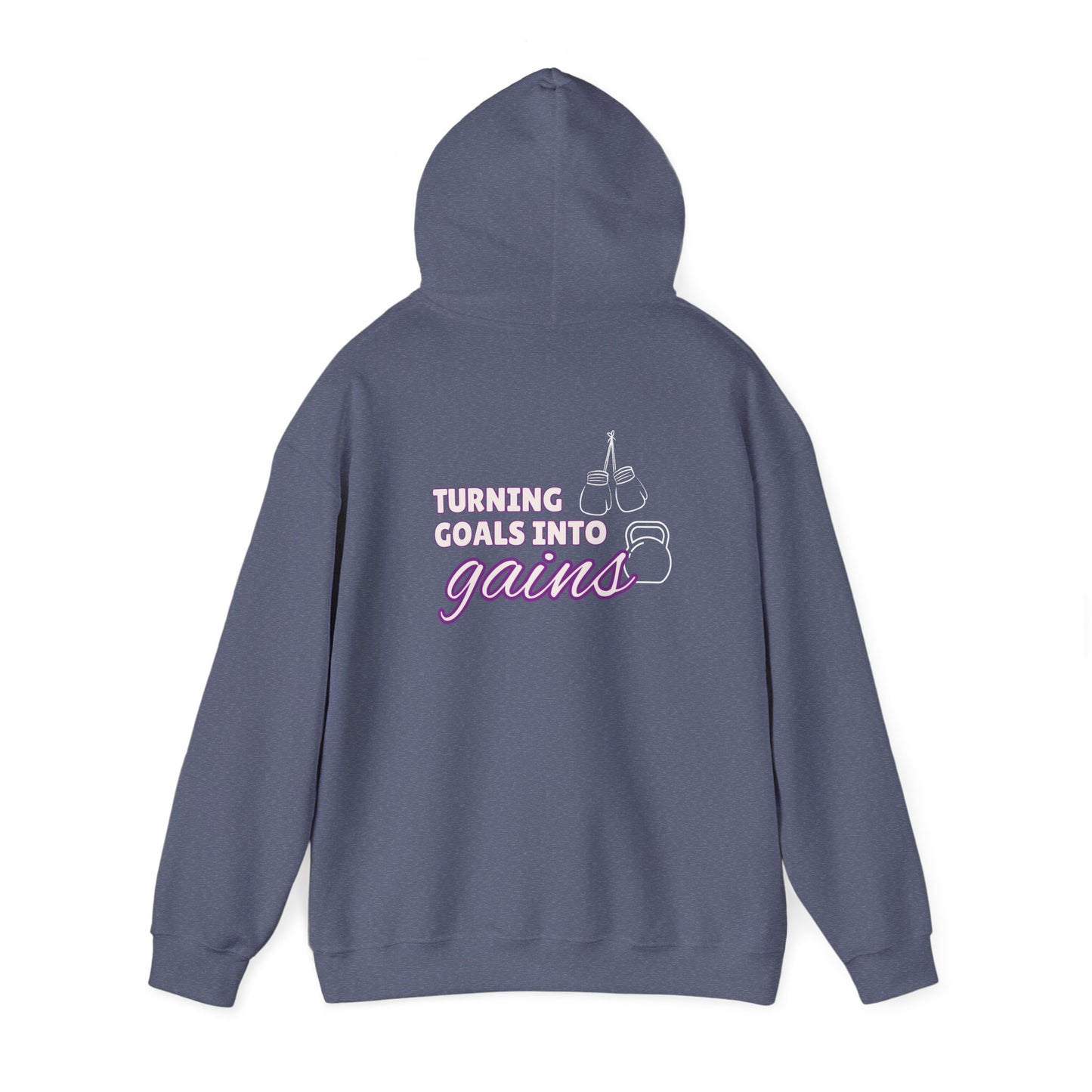 Turning Goals Into Gains - Unisex Heavy Blend™ Hooded Sweatshirt