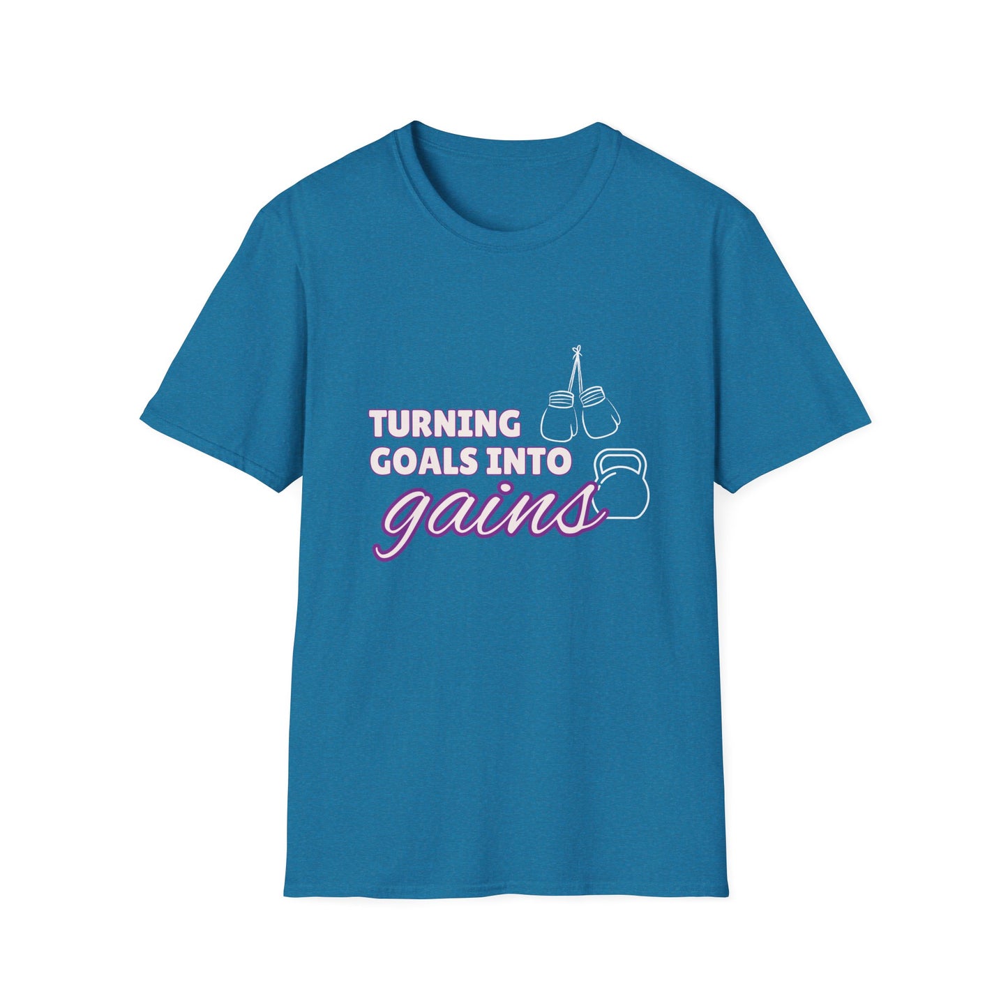 Turning Goals Into Gains - Unisex Softstyle T-Shirt