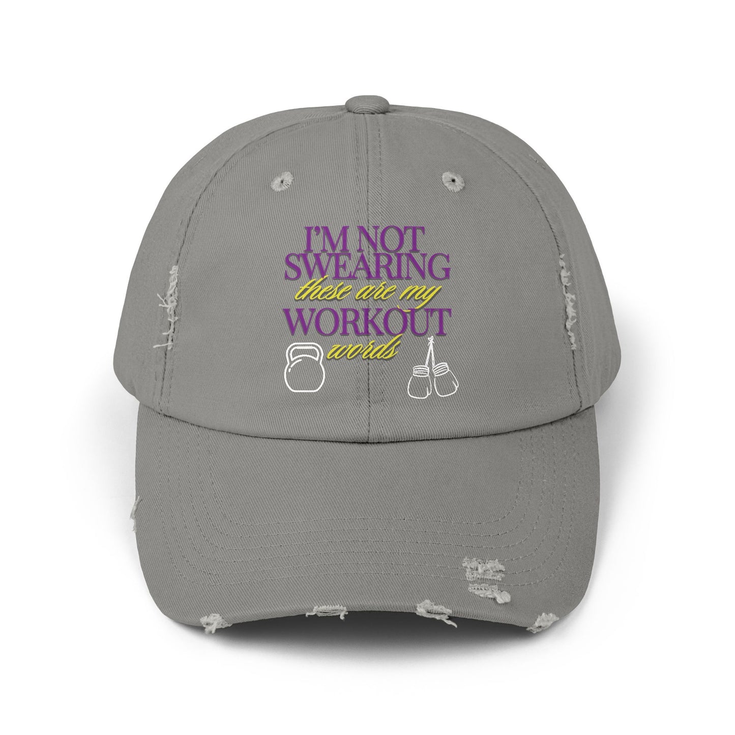 I'm Not Swearing Unisex Distressed Cap