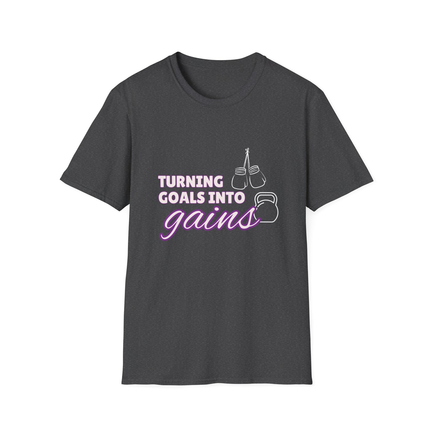 Turning Goals Into Gains - Unisex Softstyle T-Shirt