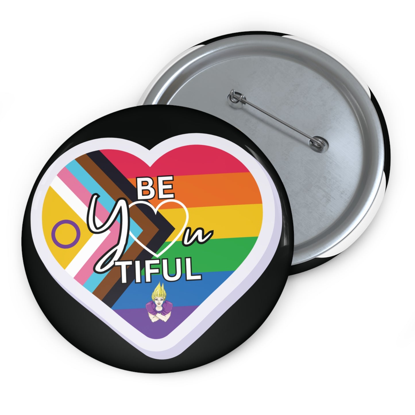 PRIDE - Pin Button — "BeYOUtiful"