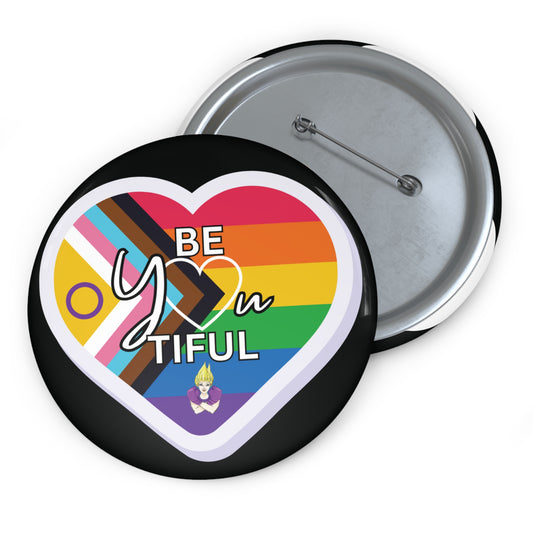 PRIDE - Pin Button — "BeYOUtiful"