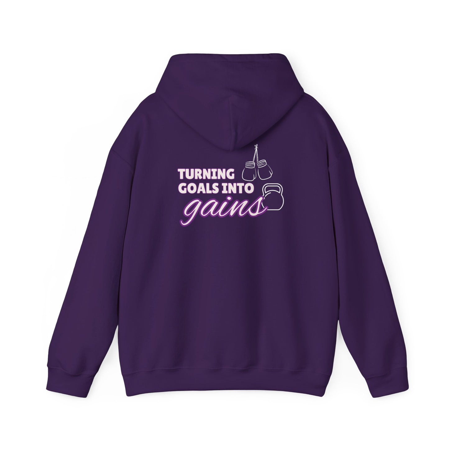 Turning Goals Into Gains - Unisex Heavy Blend™ Hooded Sweatshirt