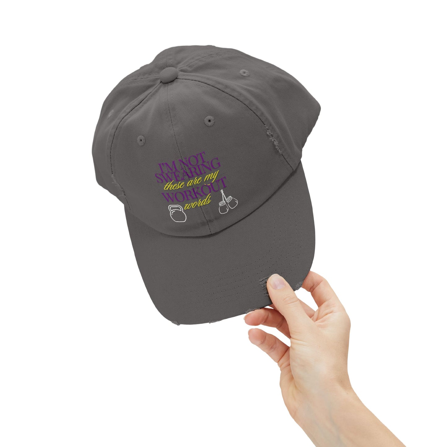 I'm Not Swearing Unisex Distressed Cap