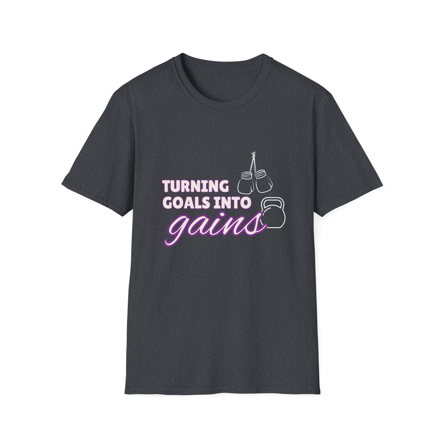 Turning Goals Into Gains - Unisex Softstyle T-Shirt