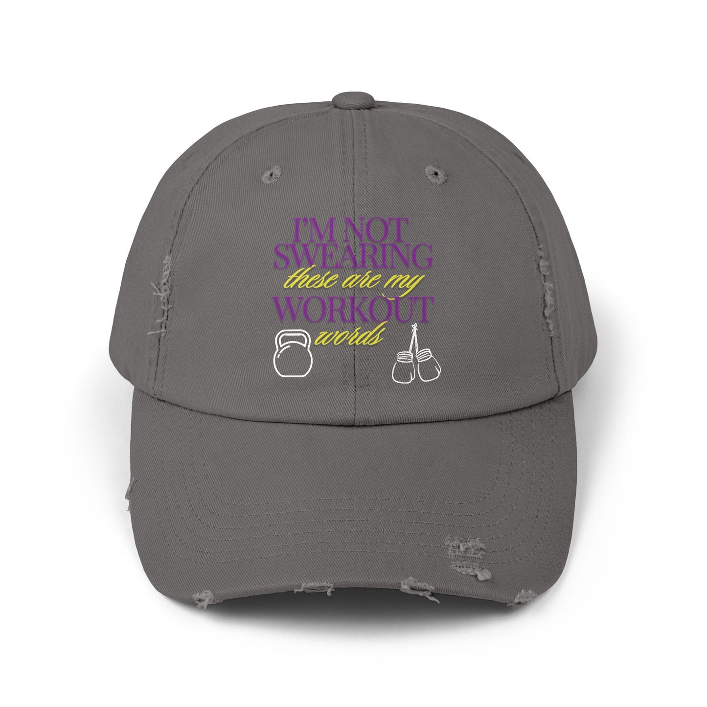 I'm Not Swearing Unisex Distressed Cap