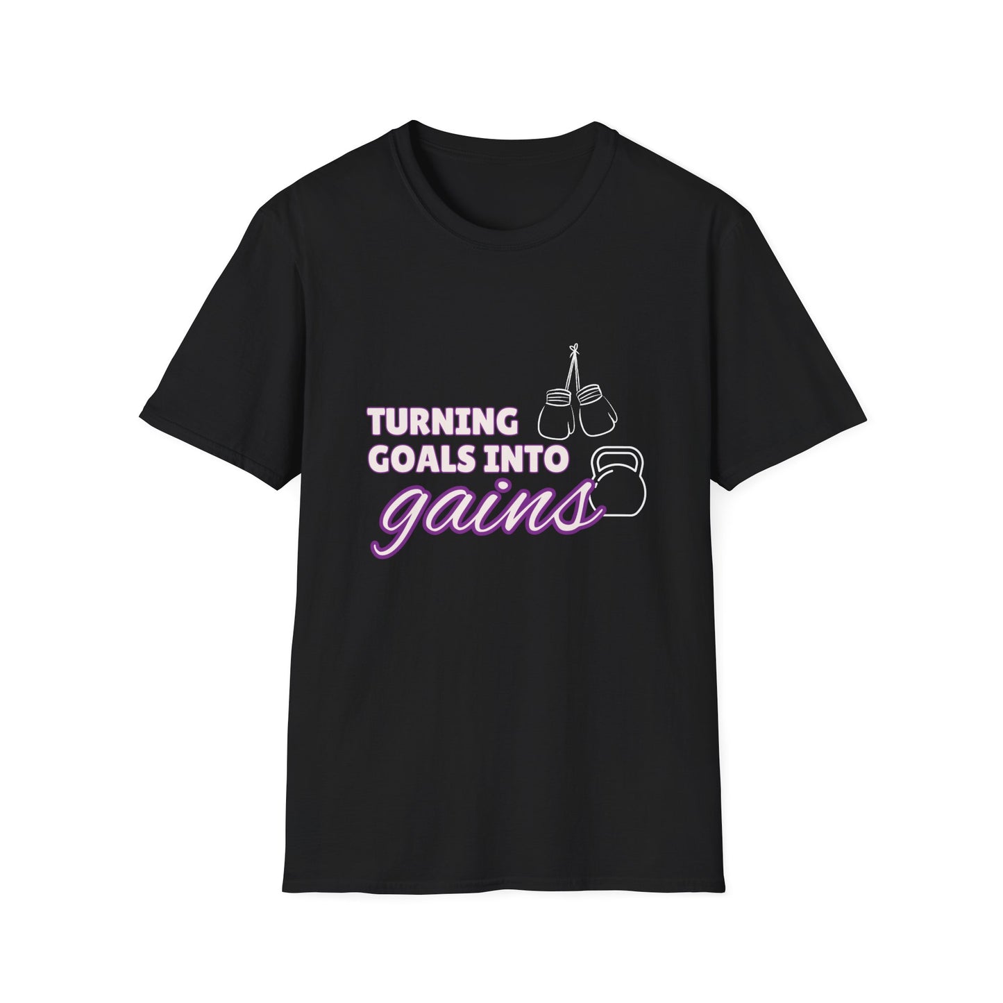 Turning Goals Into Gains - Unisex Softstyle T-Shirt