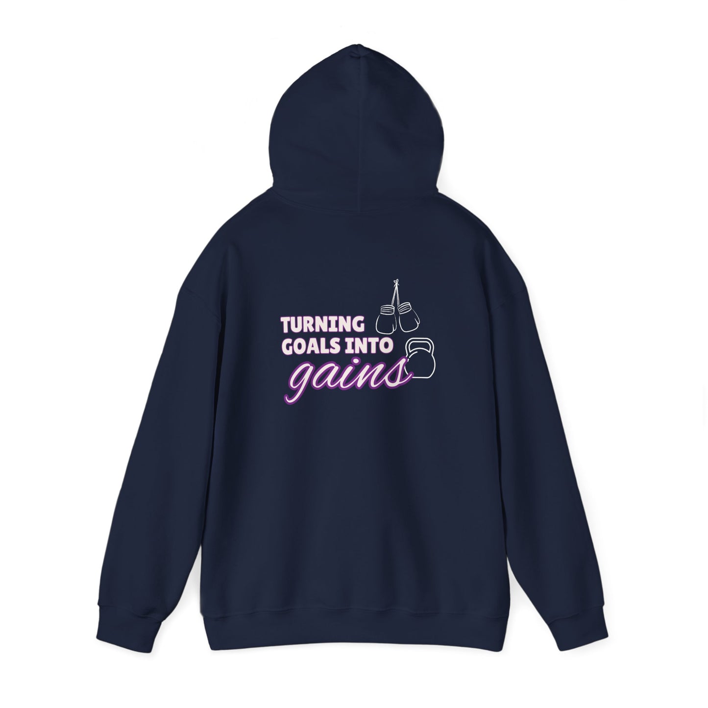 Turning Goals Into Gains - Unisex Heavy Blend™ Hooded Sweatshirt