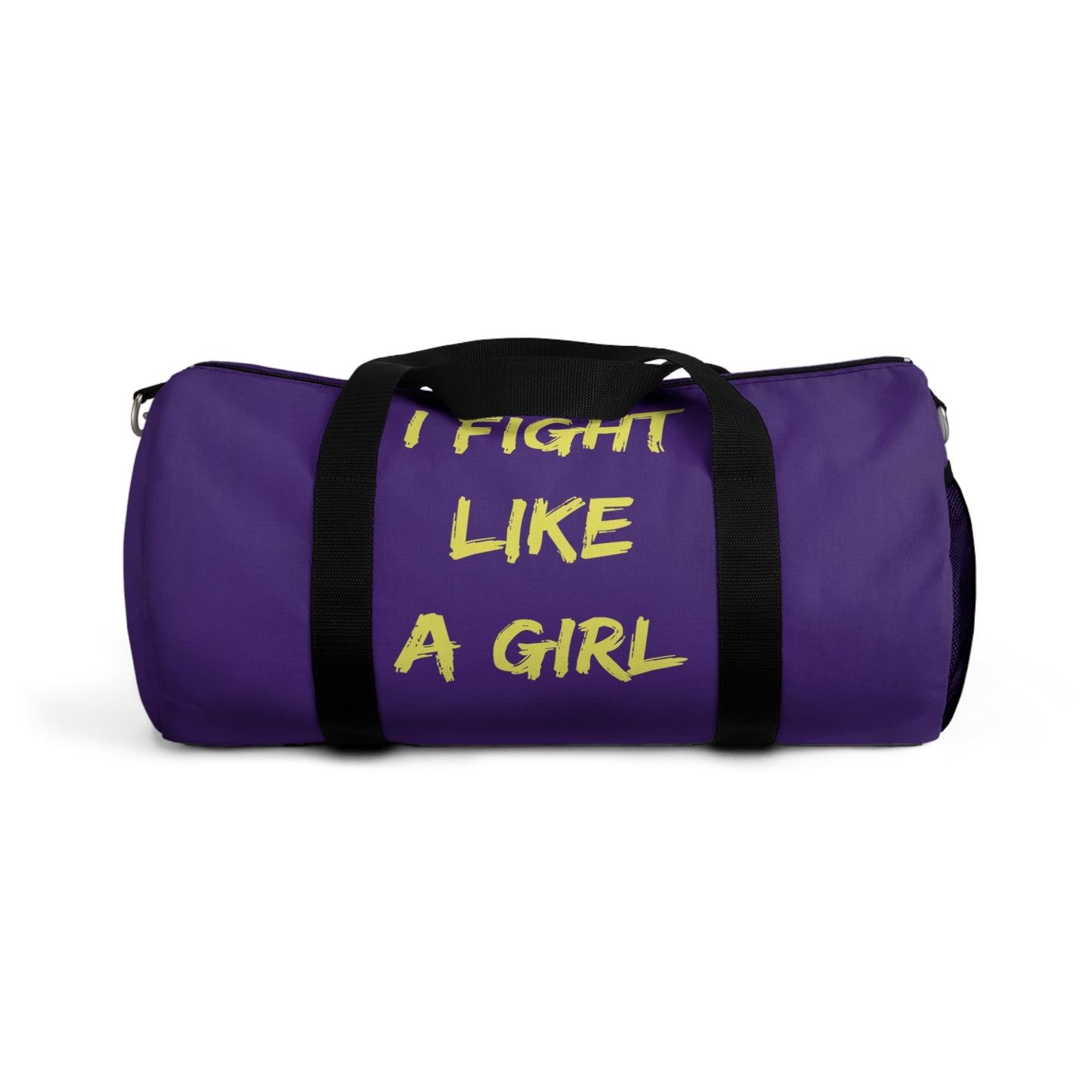 I FIGHT LIKE A GIRL Duffel Bag - Purple