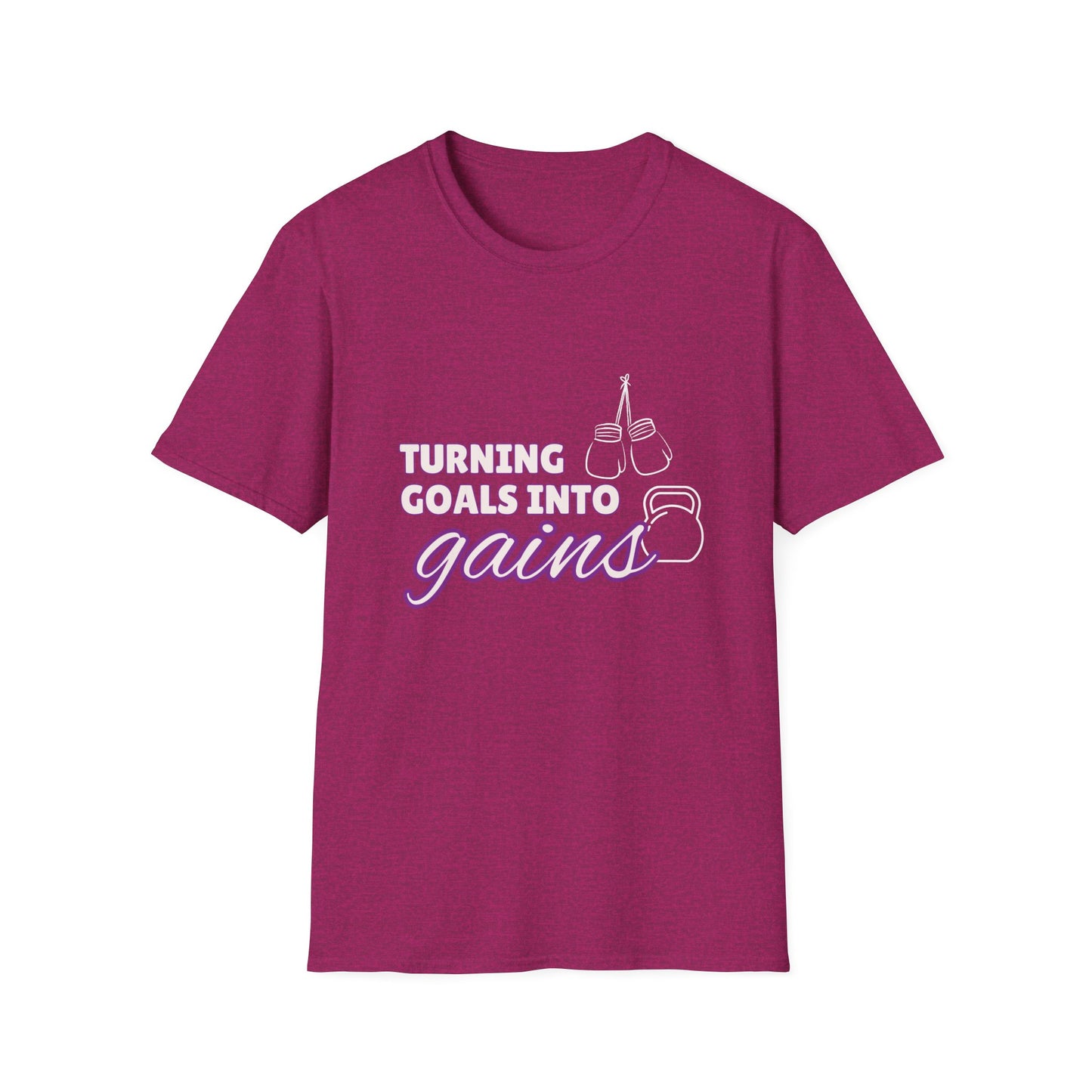 Turning Goals Into Gains - Unisex Softstyle T-Shirt