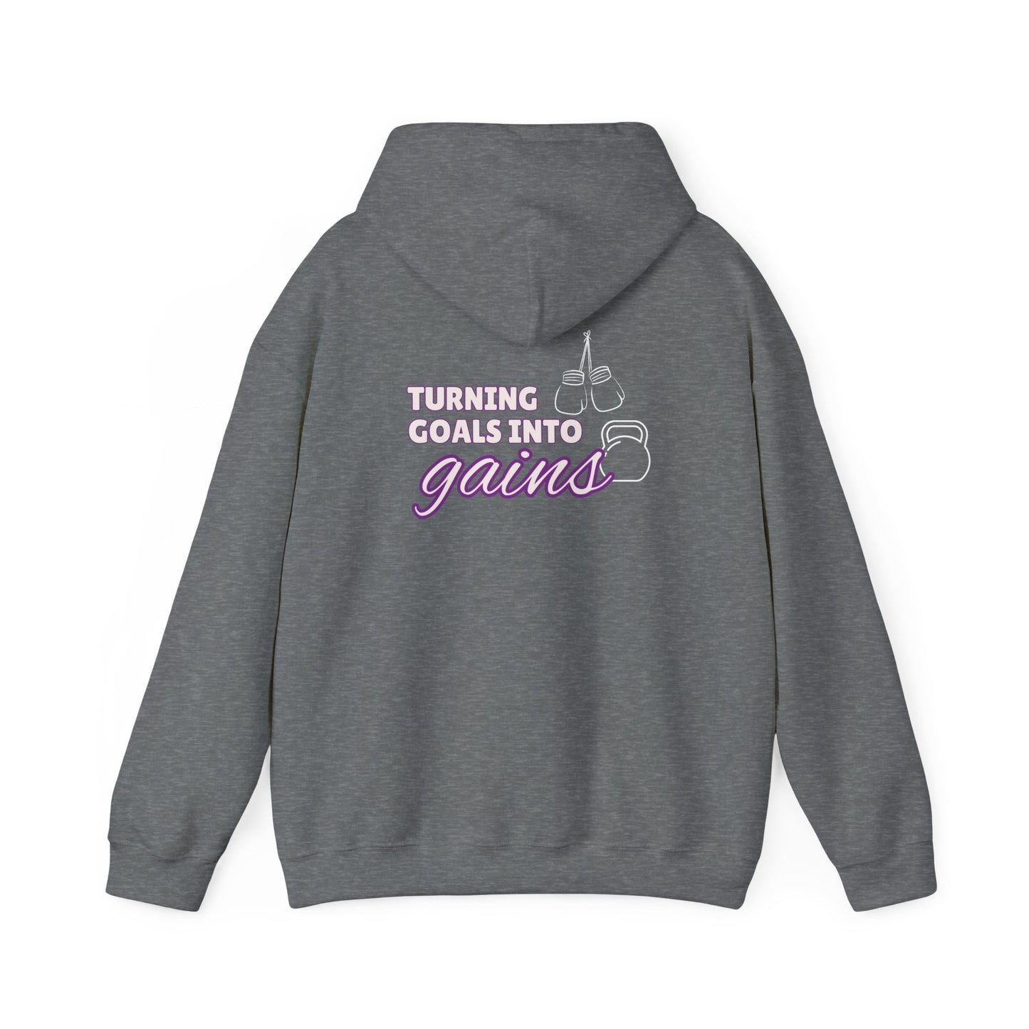 Turning Goals Into Gains - Unisex Heavy Blend™ Hooded Sweatshirt