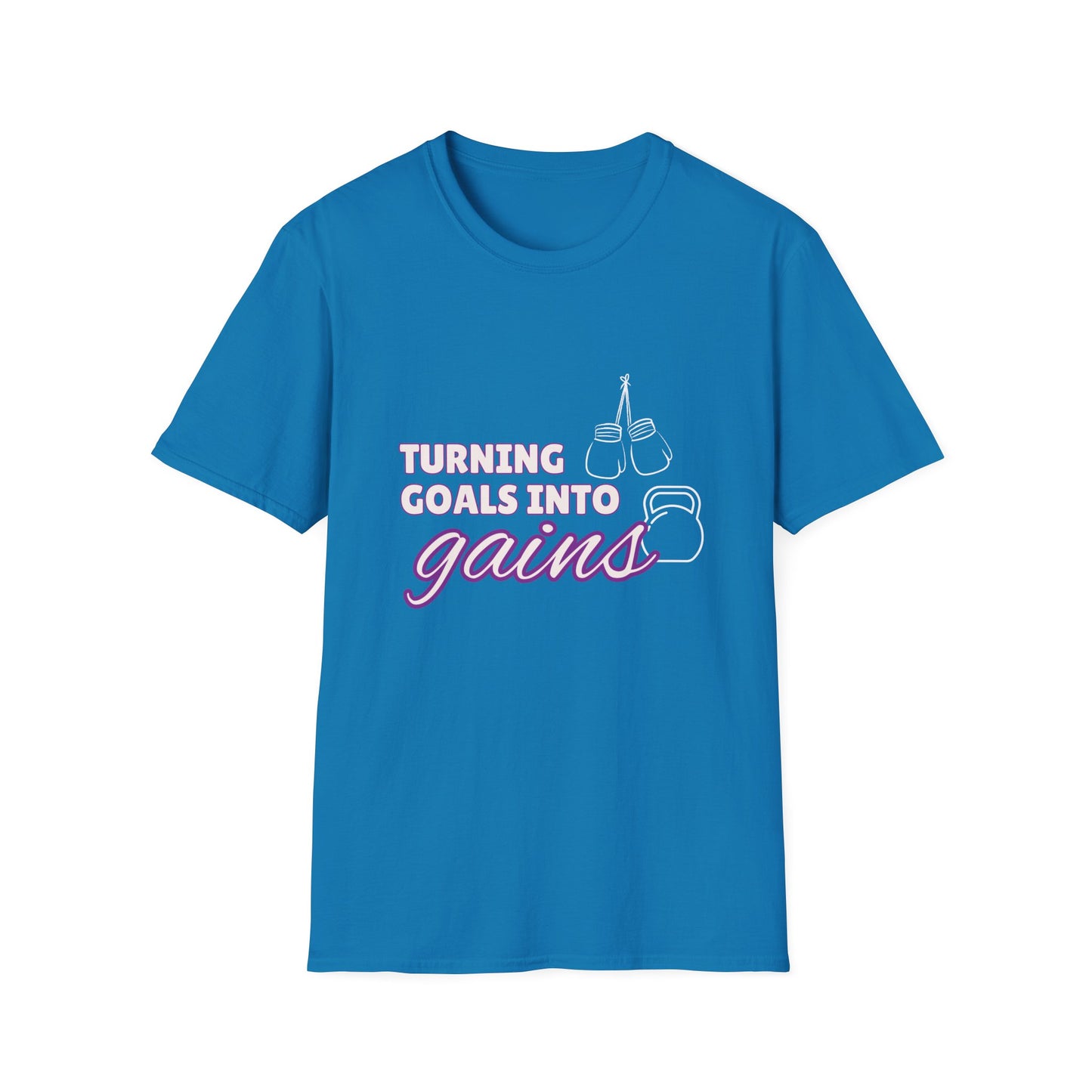Turning Goals Into Gains - Unisex Softstyle T-Shirt