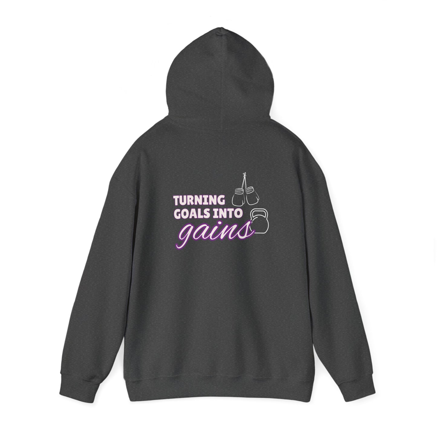 Turning Goals Into Gains - Unisex Heavy Blend™ Hooded Sweatshirt
