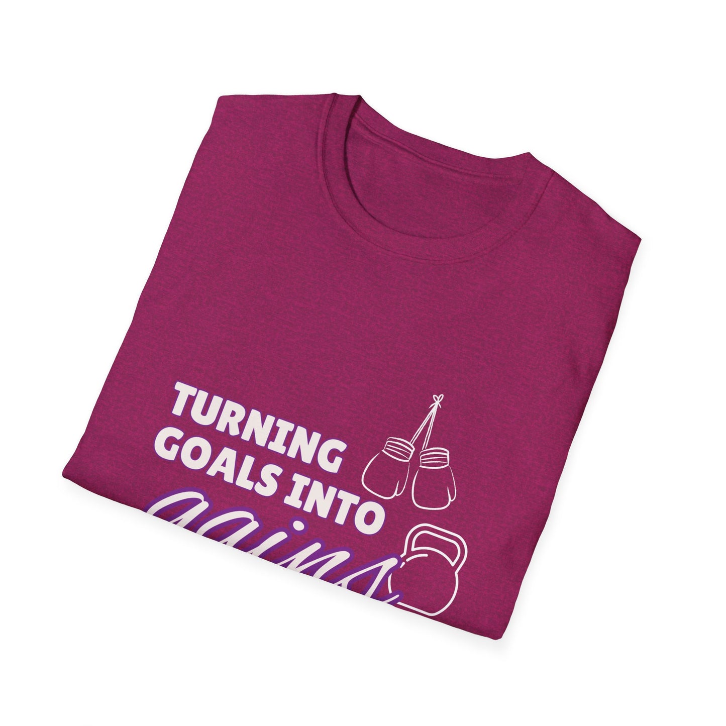 Turning Goals Into Gains - Unisex Softstyle T-Shirt