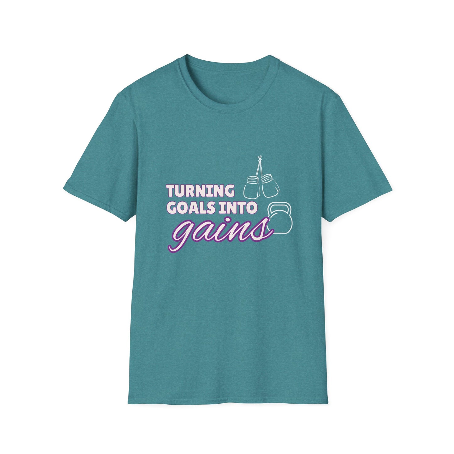 Turning Goals Into Gains - Unisex Softstyle T-Shirt