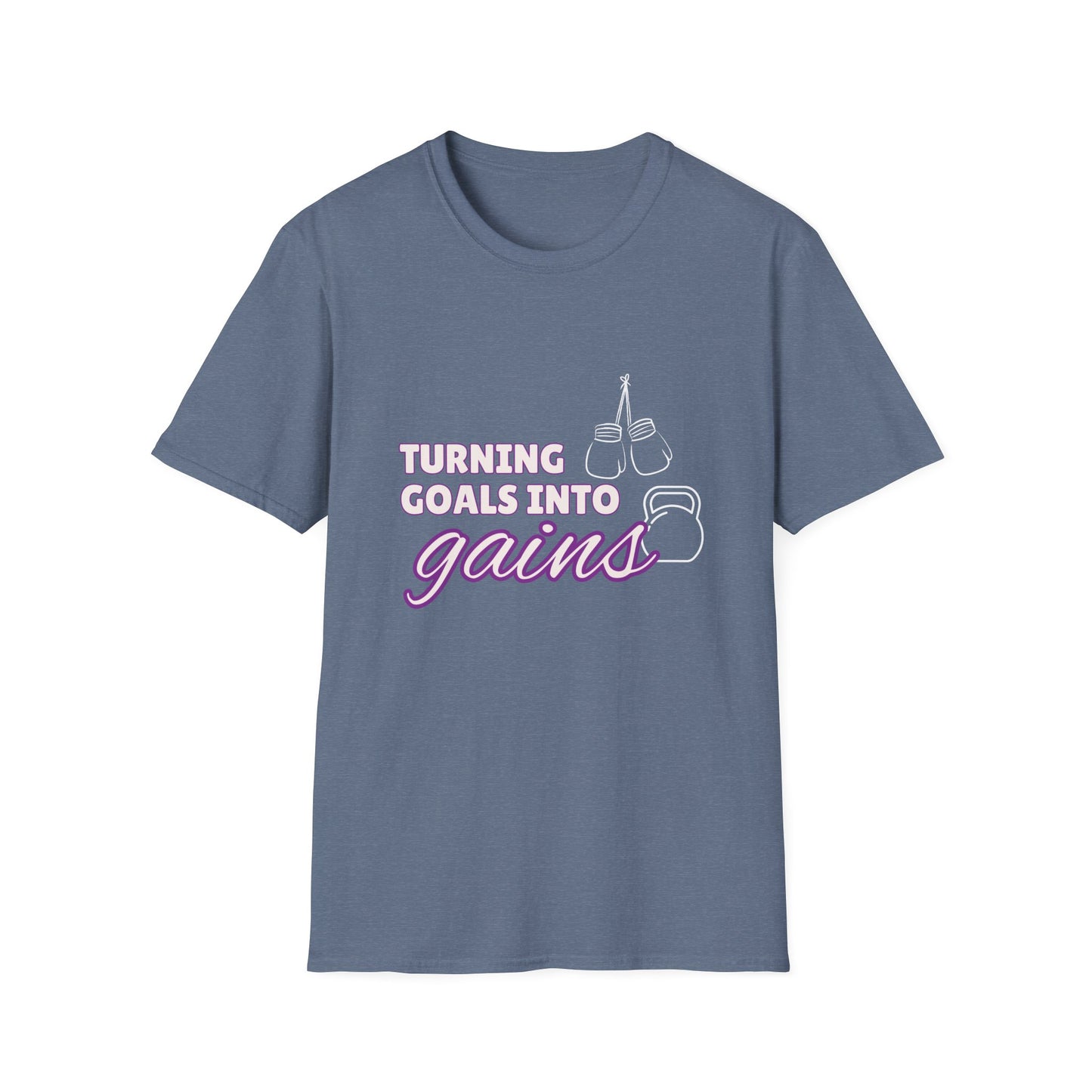 Turning Goals Into Gains - Unisex Softstyle T-Shirt