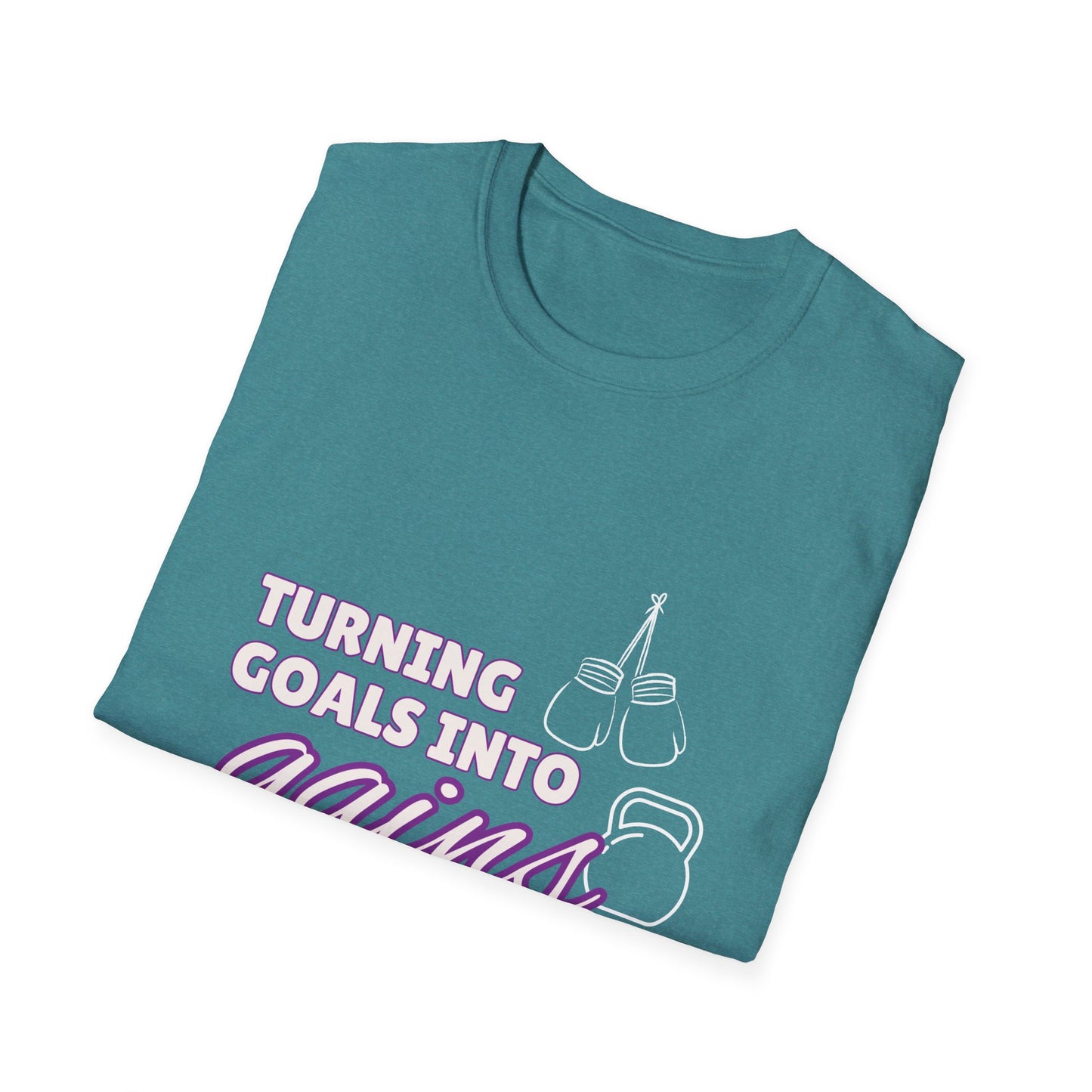 Turning Goals Into Gains - Unisex Softstyle T-Shirt