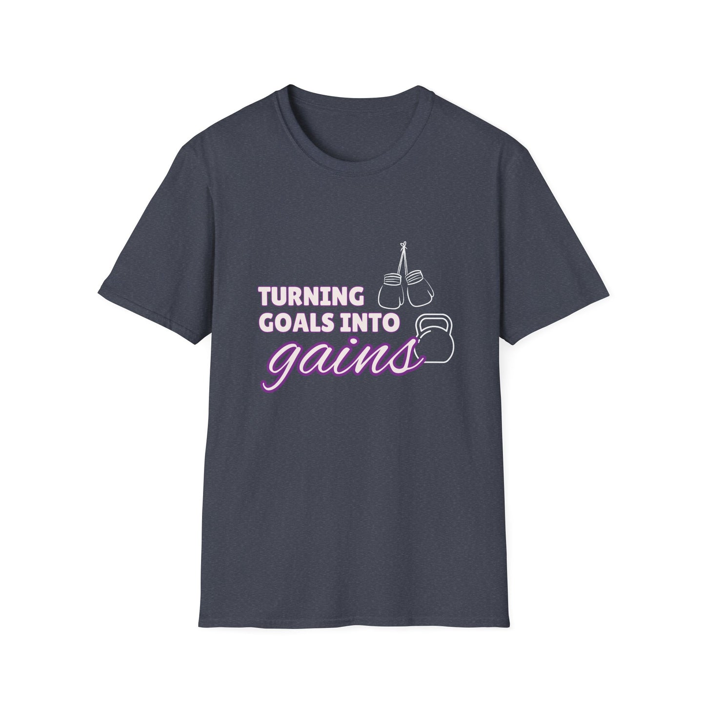 Turning Goals Into Gains - Unisex Softstyle T-Shirt