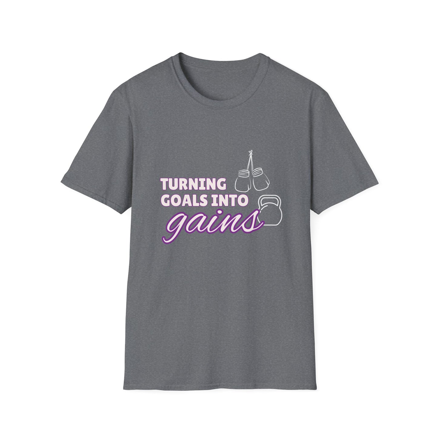 Turning Goals Into Gains - Unisex Softstyle T-Shirt