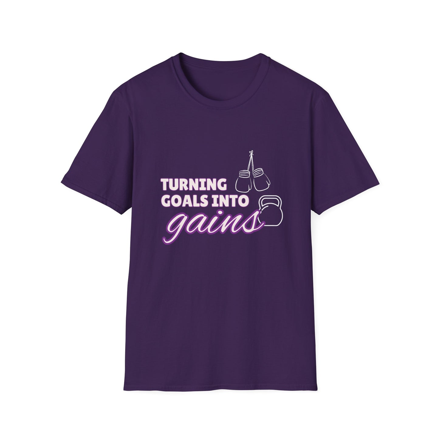 Turning Goals Into Gains - Unisex Softstyle T-Shirt