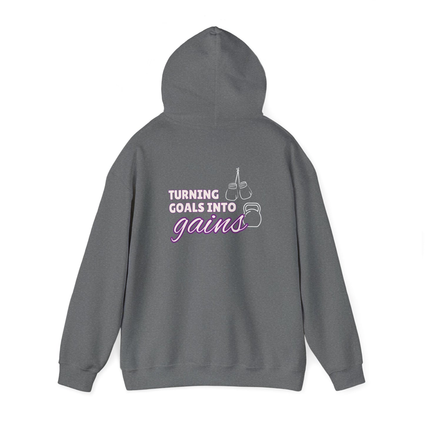 Turning Goals Into Gains - Unisex Heavy Blend™ Hooded Sweatshirt