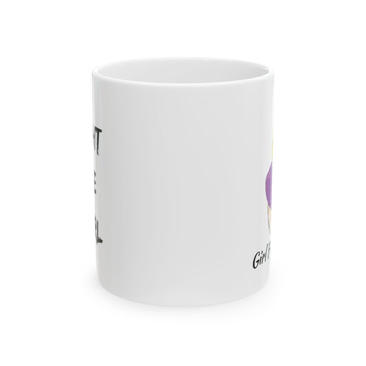 I Fight Like A Girl Ceramic Mug 11oz - White