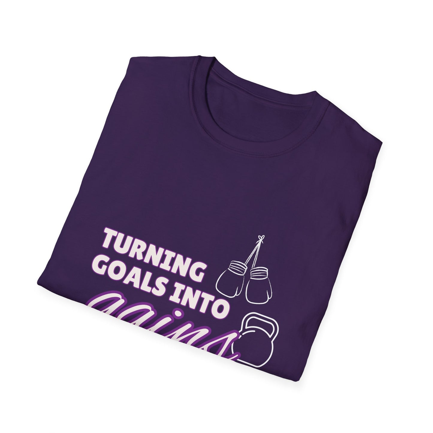 Turning Goals Into Gains - Unisex Softstyle T-Shirt