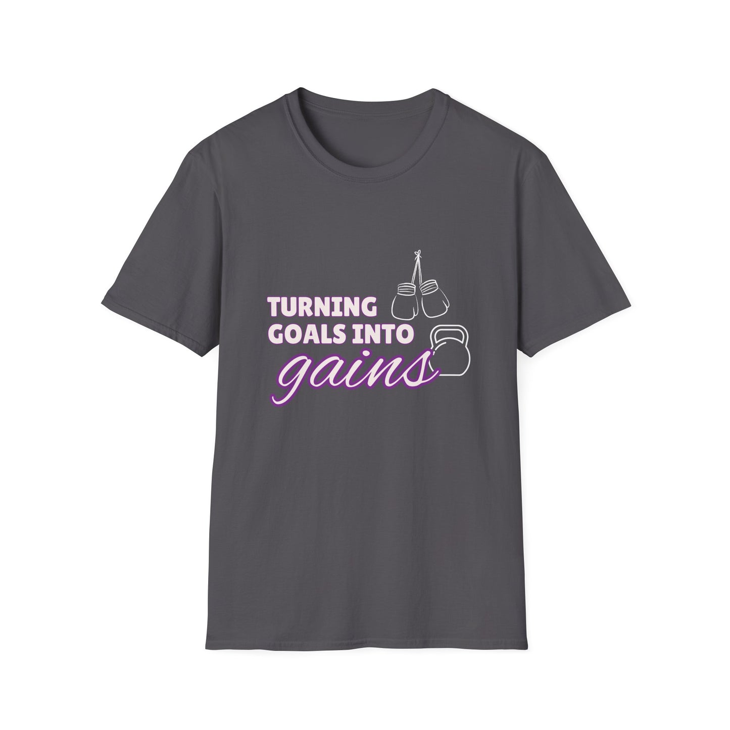 Turning Goals Into Gains - Unisex Softstyle T-Shirt
