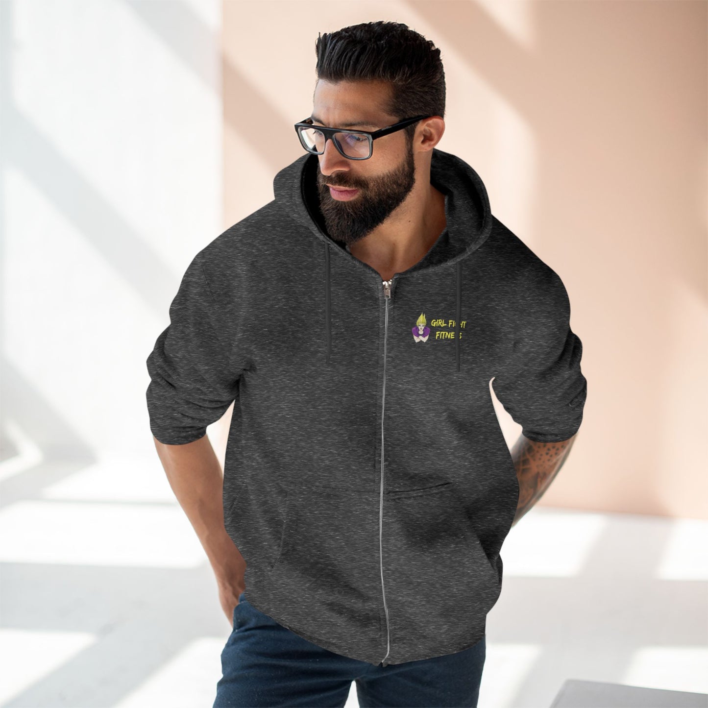 Turning Goals Into Gains - Unisex Zip Hoodie