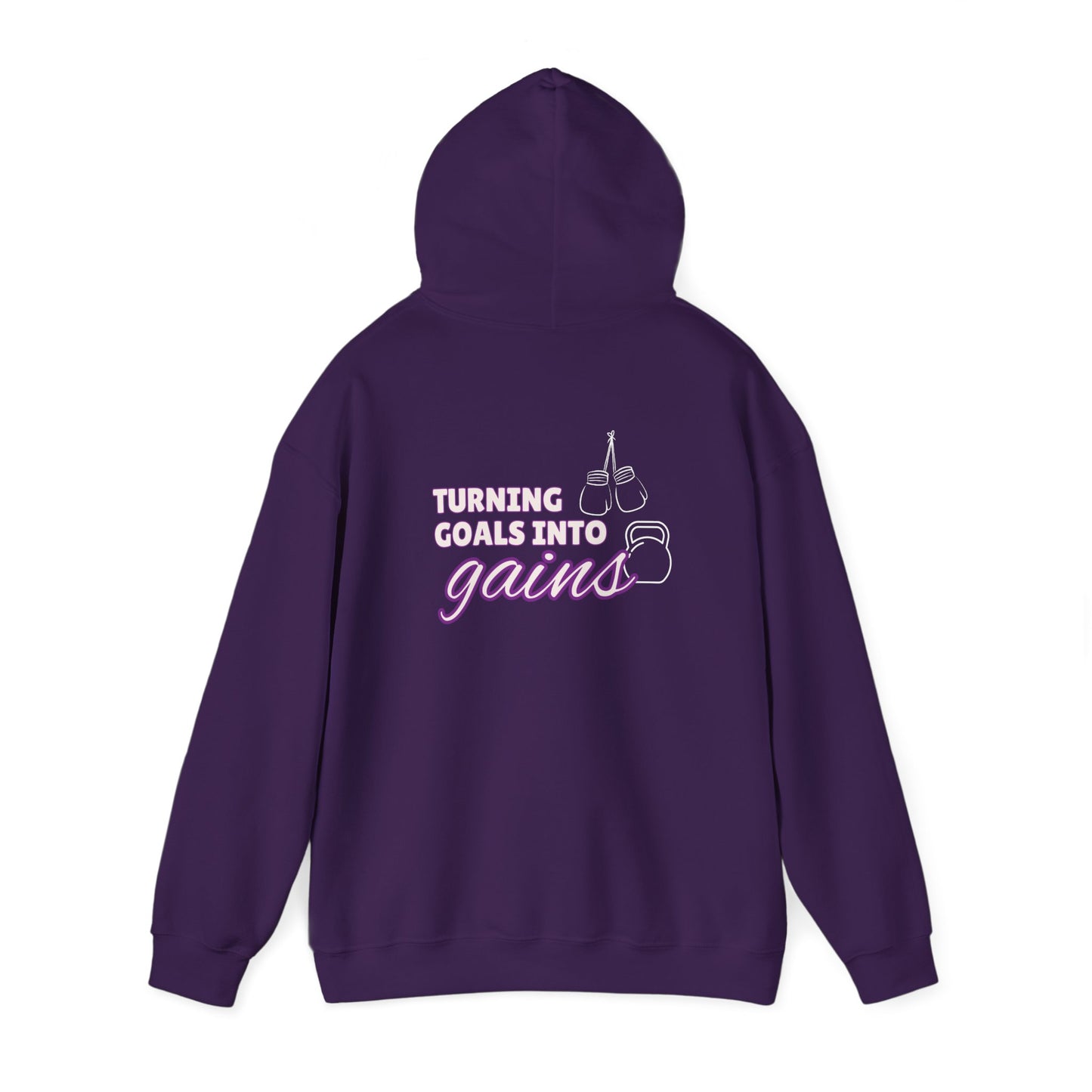 Turning Goals Into Gains - Unisex Heavy Blend™ Hooded Sweatshirt