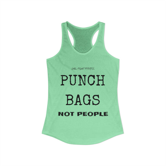 Punch Bags - Not People Racerback Tank