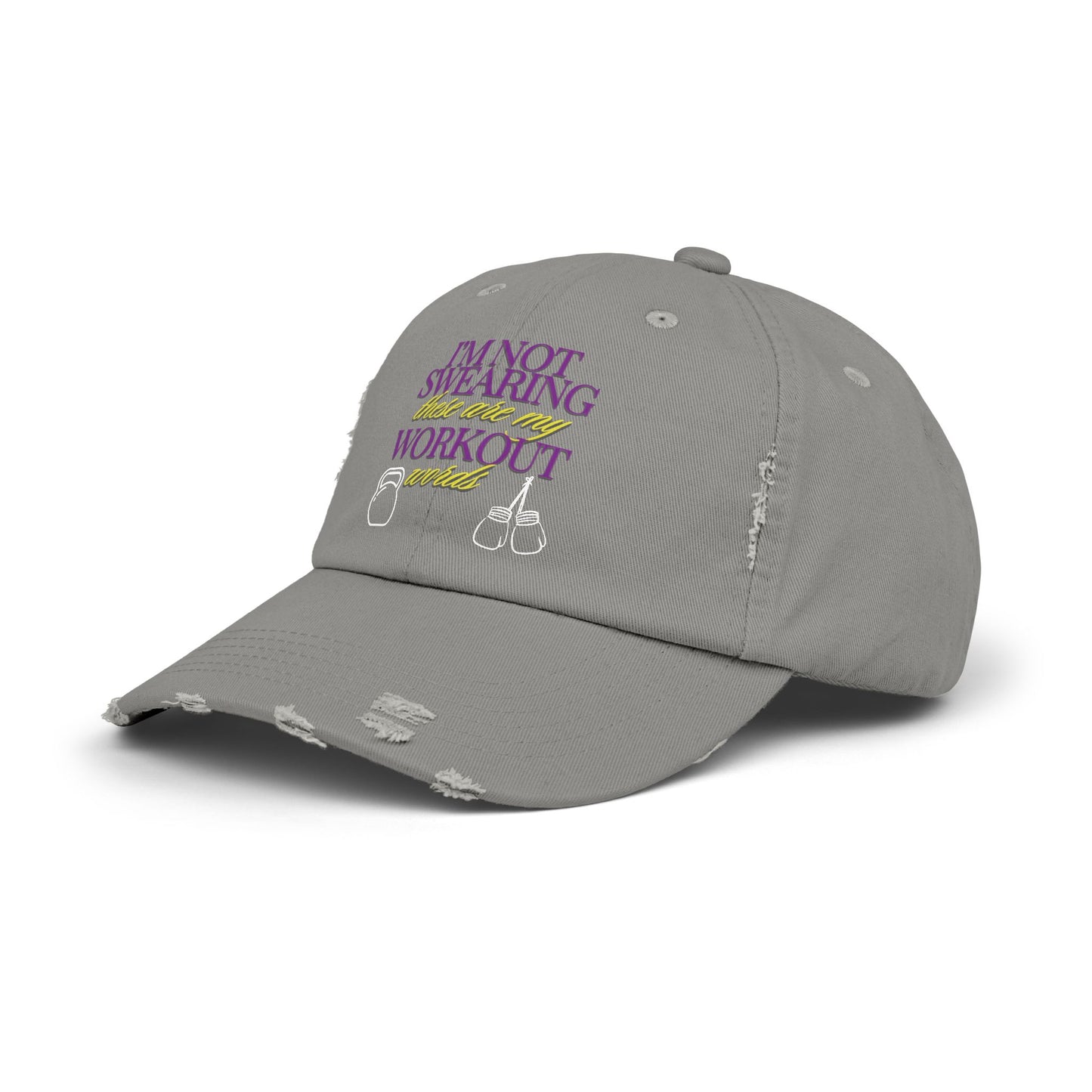 I'm Not Swearing Unisex Distressed Cap