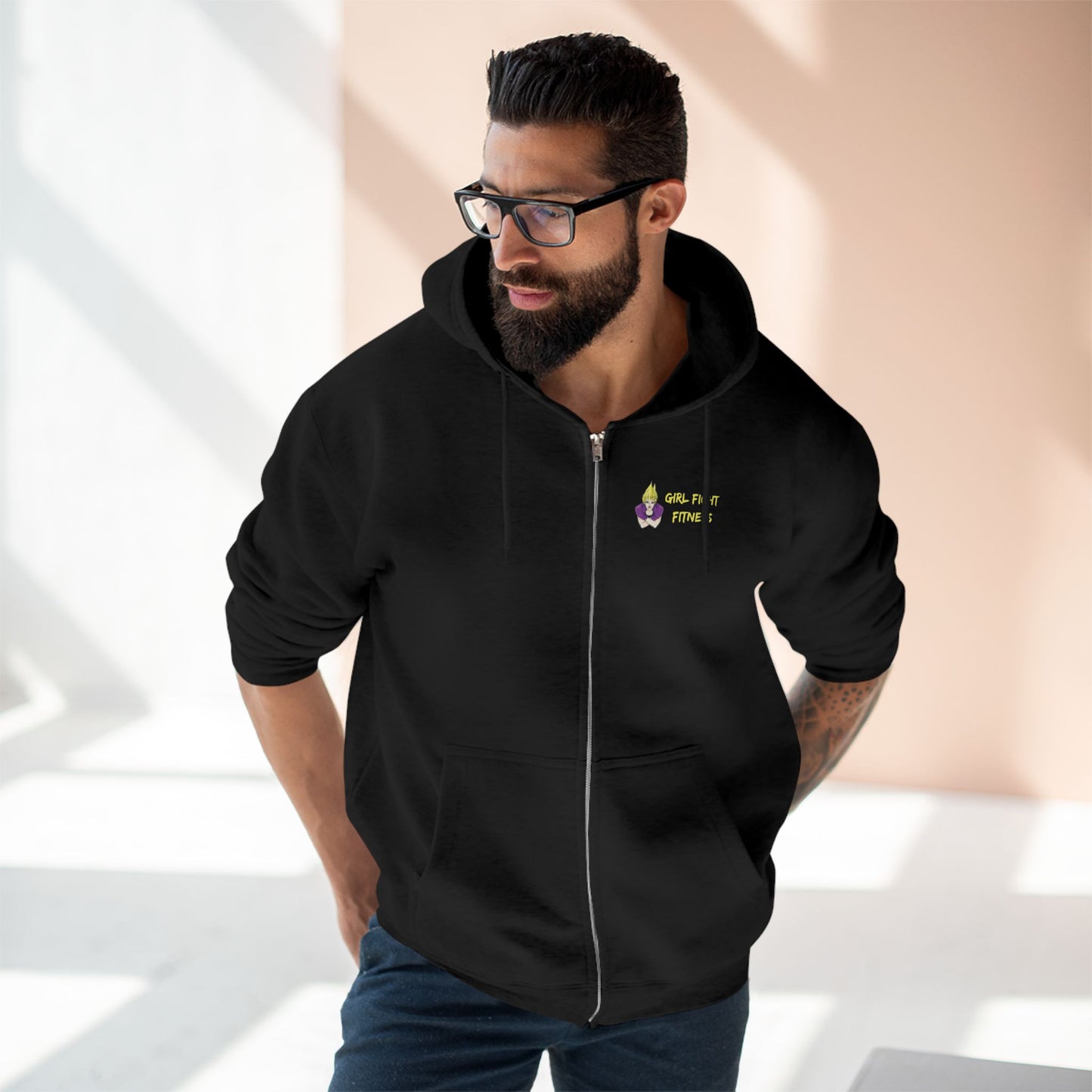 Turning Goals Into Gains - Unisex Zip Hoodie