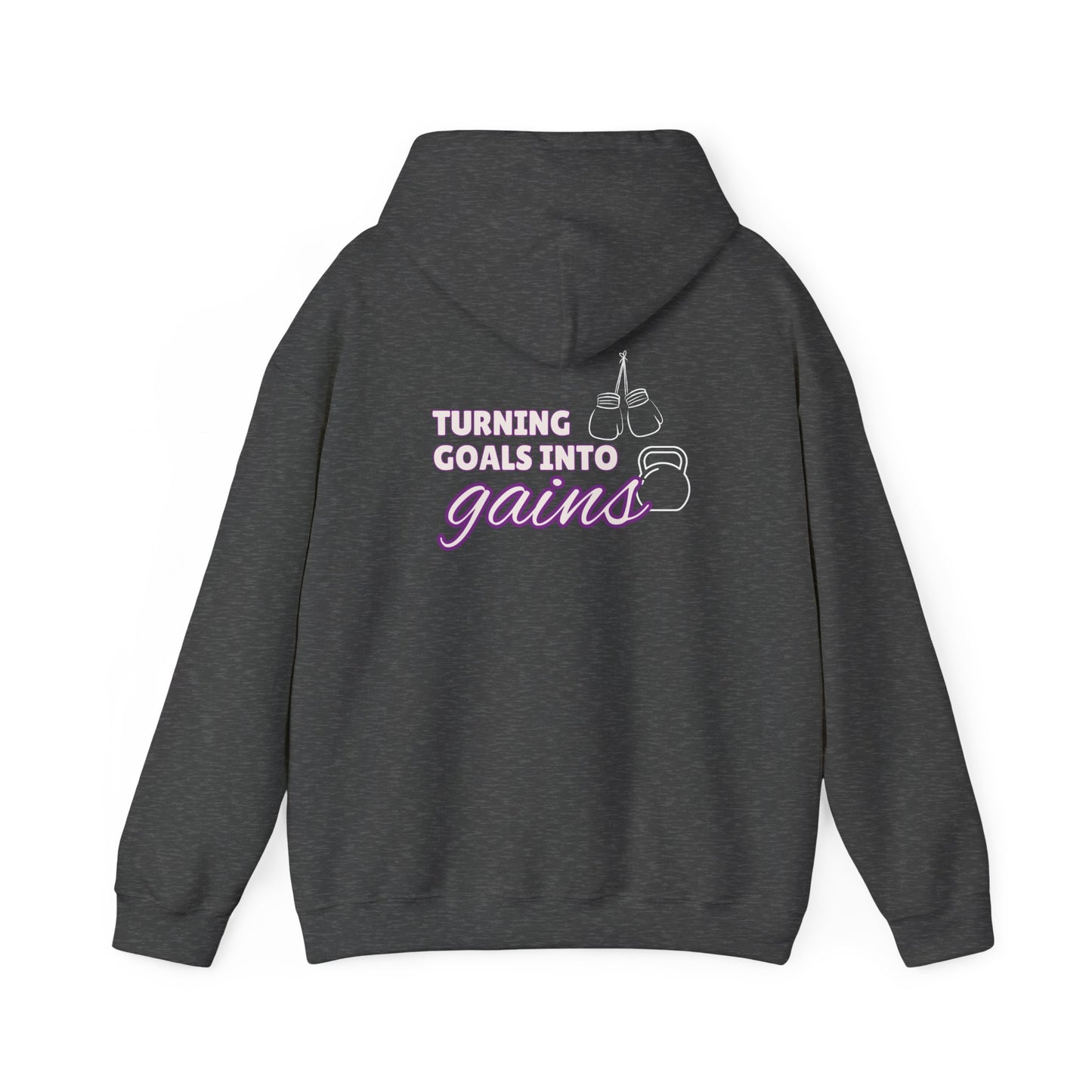 Turning Goals Into Gains - Unisex Heavy Blend™ Hooded Sweatshirt