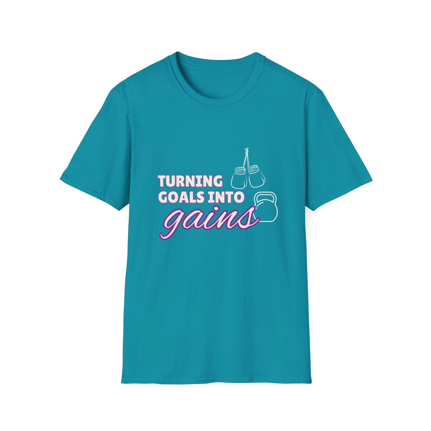 Turning Goals Into Gains - Unisex Softstyle T-Shirt