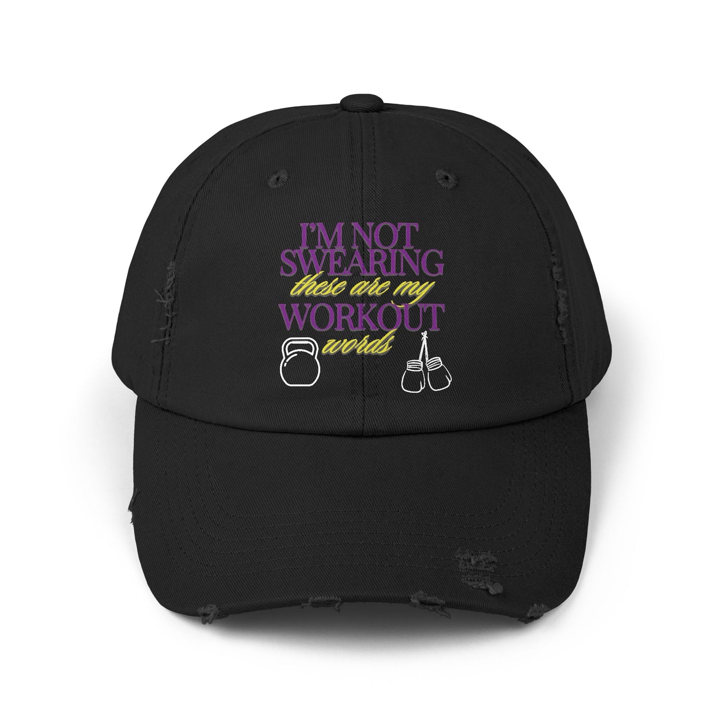 I'm Not Swearing Unisex Distressed Cap