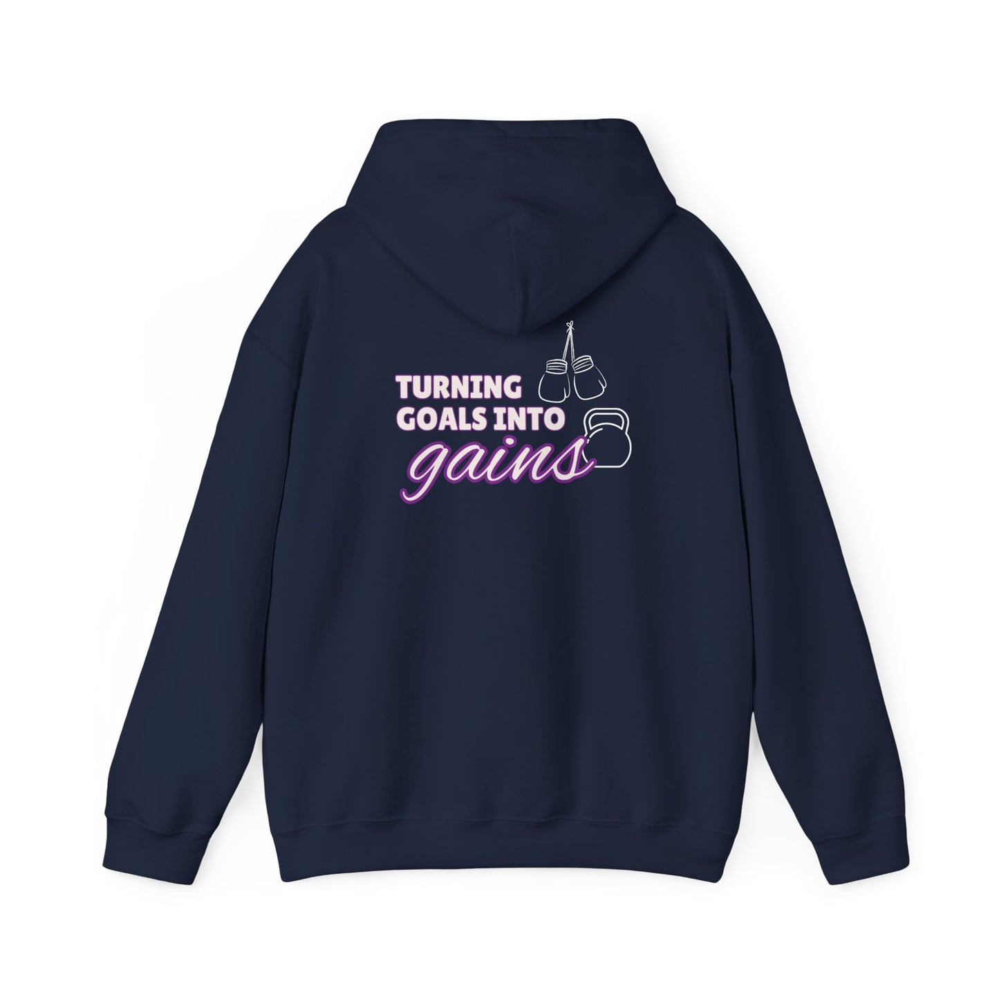 Turning Goals Into Gains - Unisex Heavy Blend™ Hooded Sweatshirt