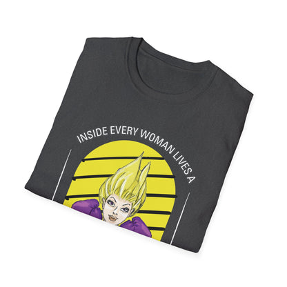 INSIDE EVERY WOMAN IS A FIGHTER Unisex Softstyle T-Shirt