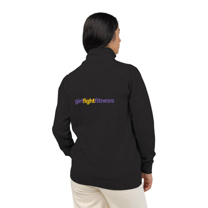 Embroidered 'Girl Fight Fitness' Fleece Pullover - Unisex Fit