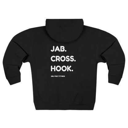 Jab. Cross. Hook. -  Unisex Zip Hoodie