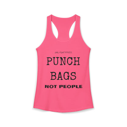 Punch Bags - Not People Racerback Tank
